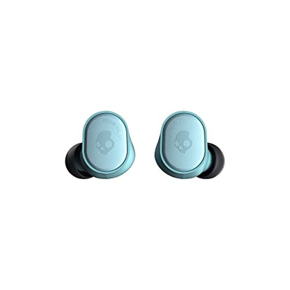 Skullcandy Sesh Evo in-Ear Wireless Earbuds, 24 Hr Battery, Microphone, Works with iPhone Android and Bluetooth Devices - Bleached Blue - color: Bleached Blue