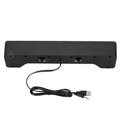 Brrnoo PC Speakers, Desktop Speakers Sound Bar Computer Sound Bar Mini Sound Bar Laptop Speaker Computer Speaker for Desktop Monitor, PC, Laptop, Tablets