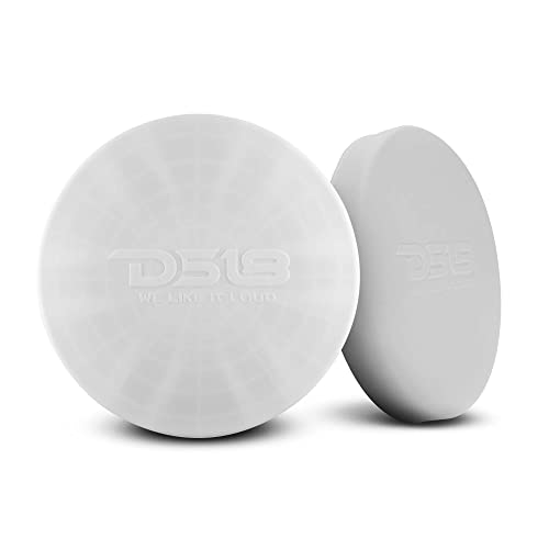 DS18 Hydro CS-10/WH 10" Silicone Marine Speaker Cover - Water, Dust and UV Rays Protection - Compatible with Tower Speakers - Great Durability - Special Edition (Pair) - color: White, size: 10 Inches