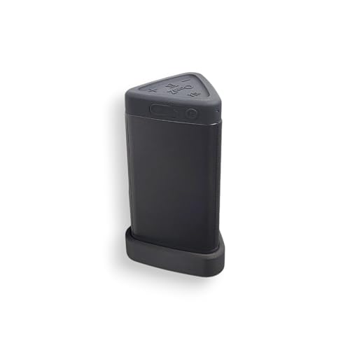 Wall Mount Cradle for OontZ Angle 3 Bluetooth Speaker – Includes Genuine 3M Command Strips, No-Drill Adhesive Holder for Walls, Mirrors, Tile & Glass – Space-Saving Bracket (Speaker Not Included)