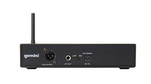 Gemini UHF Wireless Headset & Lavalier Mic System, 240 ft (UHF-6100HL) | UHF headset & lavalier mic, 512-537.5 MHz selectable - auto SYNC pairing - LCD display - balanced XLR & 1/4" outputs, 1U rack - style: Single Wireless Headset Mic System