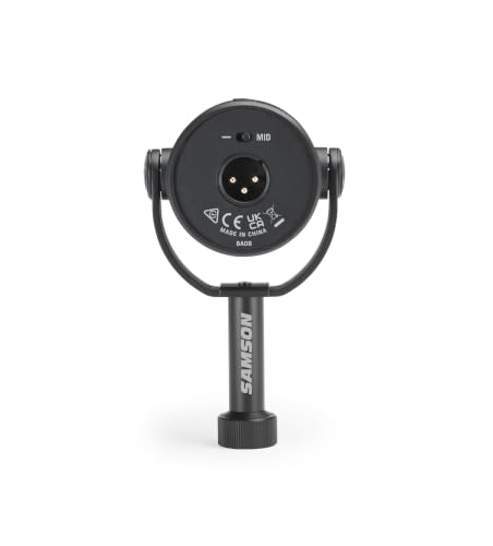 SAMSON Q9x Broadcast Dynamic Microphone | Cardioid dynamic capsule with XLR output and humbucking coil for podcasting, streaming and recording