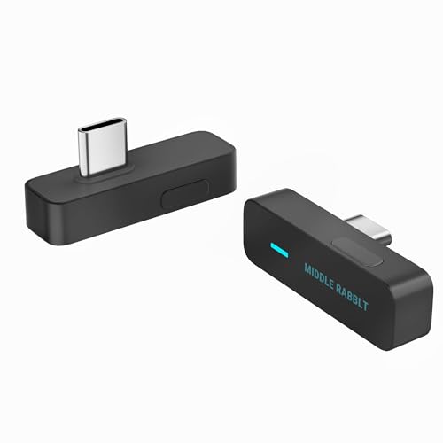 Middle Rabbit D1 Bluetooth 5.4 Audio Adapter for PS5 【Compatible with AirPods Pro 2】 Wireless Transmitter with aptX Adaptive & HD, Low Latency, Qualcomm Chip, Dongle for Earbuds, Headphones, Speaker