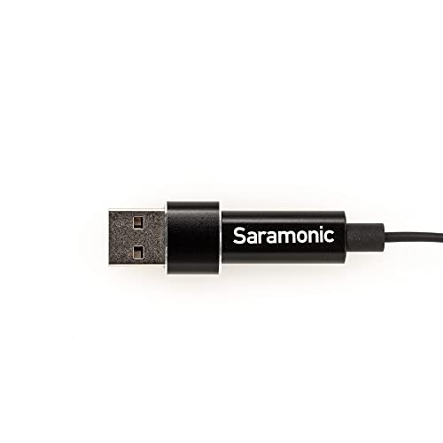 Saramonic LavMicro-U USB C Lavalier Microphone for iPhone 15, iPad, Android, Omnidirectional Condenser Lapel Mic for Vlogging, Interviews, YouTube, TikTok