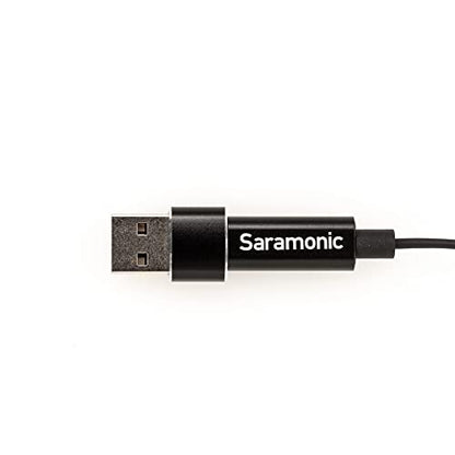 Saramonic LavMicro-U USB C Lavalier Microphone for iPhone 15, iPad, Android, Omnidirectional Condenser Lapel Mic for Vlogging, Interviews, YouTube, TikTok