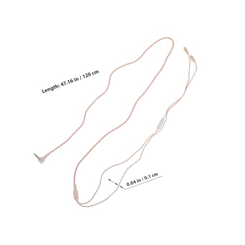 Detachable Headphone Cable with Mic and Wire Control, 3.5mm Straight Plug, Universal Replacement Cable for Headsets and Earphones, Suitable for Audio Devices and Gaming