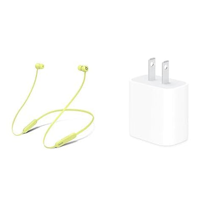 Beats Flex with Apple 20W USB-C Power Adapter - Yuzu Yellow - color: Yuzu Yellow, style: Flex & Power Adapter