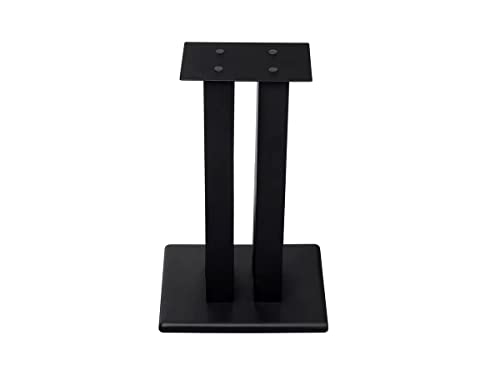 Monolith 18in Speaker Stand - 75lbs Max Weight, Scratch‑Resistant, Perfect for Center or Bookshelf Speakers, Black