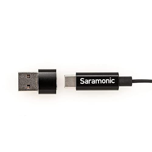 Saramonic LavMicro-U USB C Lavalier Microphone for iPhone 15, iPad, Android, Omnidirectional Condenser Lapel Mic for Vlogging, Interviews, YouTube, TikTok
