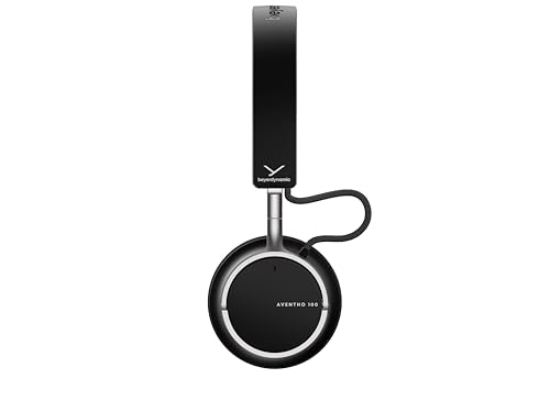 beyerdynamic AVENTHO 100 Premium On Ear Wireless Bluetooth Headphones with Active Noise Cancelling ANC, up to 60 Hours of Playtime, USB-C Charging, Foldable Design, Personalized Sound via App (Black) - color: Black