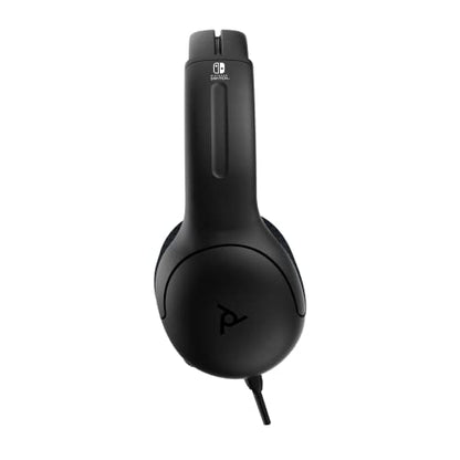 PDP Gaming AIRLITE Stereo Headset with Mic for Nintendo Switch/Switch Lite/OLED - Wired Power Noise Cancelling Microphone, Lightweight, Soft Comfort On Ear Headphones (Black & White) - color: Black & White