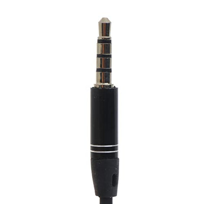 3.5mm to 2.5mm Cable 3.5mm TRRS Male to 2.5mm TRRS Male Stereo Mic Aux Cord Auxiliary Cable, 1.2m, Black