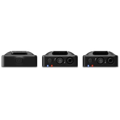 RØDE Wireless GO (Gen 3) 2-Person Compact Digital Wireless Microphone System/Recorder | 2.4 GHz, Black Bundle with 2 Lavalier Microphones + 2 Furry Windscreens + Cloth (6 Items) - color: Black