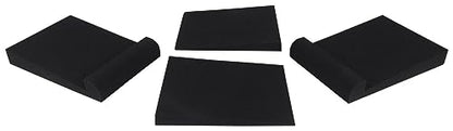 Audiosavings Bundle: (2) MR824 8 170W Powered Studio Monitors Bundle with (2) Rockville Adjustable Studio Stands + (2) Foam Pads, 10.35" x 13" + Condenser Mic w/Metal Shock Mount (7 Items)