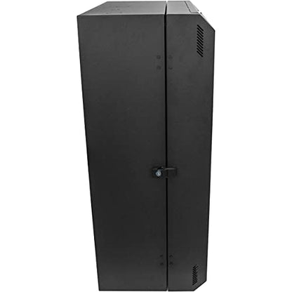 StarTech.com 8U 19" Vertical Wall Mount Server Rack Cabinet - Low Profile (15") - 30" Deep Locking Network Enclosure w/2U for Switch Patch Panel Router Mounting IT/Data Cabinet Assembled (RK830WALVS) - size: 8U