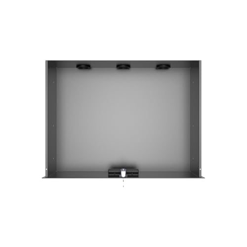 3U Server Cabinet Case 19" Rack Mount Lockable Drawer with Key | Metal Rack Sliding Drawer with Cable Management Holes for 19-inch Server Rack and Network Cabinet,12.6" Depth (3U) - size: 3U