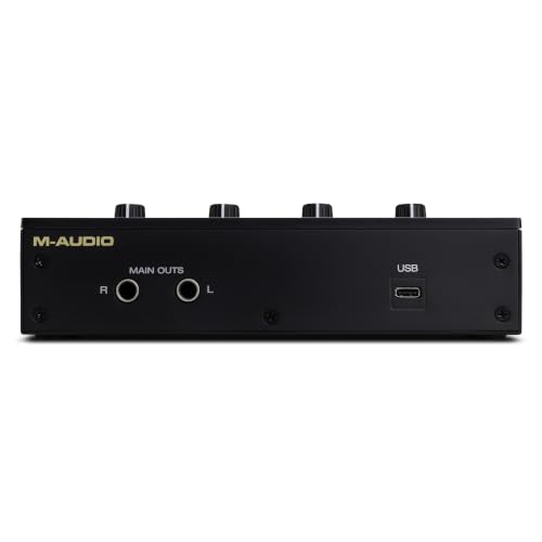 M-AUDIO M-Track Duo HD USB-C Audio Interface | 2 XLR/TRS Inputs, 2 TRS Outputs, 24-Bit/192kHz, Software Suite, for Production and Recording - size: HD Audio Interface, style: Interface Only