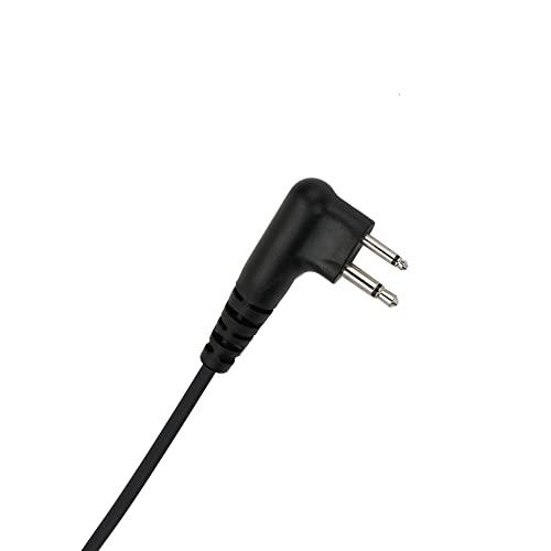 Noise-Reducing PTT Surveillance Earpiece for Motorola 2-Pin Radios | Compatible with CP200D/CP200/CP100D/R2, CLS1110/1410, BPR40/50DX & RMU2040 Walkie Talkie, 1-Pack - style: 1 Pack