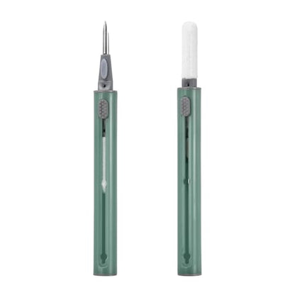 Earphone Cleaner Kit Earbud Phone Cleaner Tool,Green - color: Green