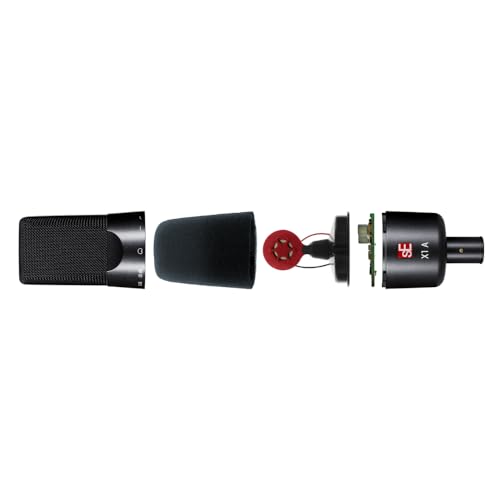 sE Electronics X1 A Large-diaphragm Condenser Microphone Bundle | Exceptional Performance and Reliability, Professional-Grade Condenser Capsule, Mic Cable & Polishing Cloth Included