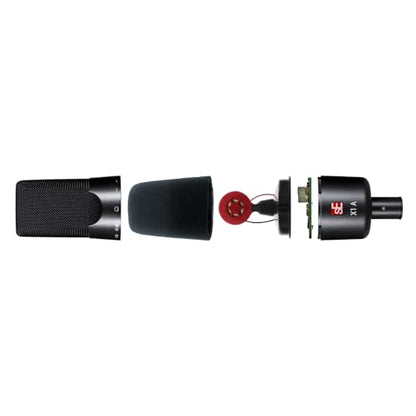 sE Electronics X1 A Large-diaphragm Condenser Microphone Bundle | Exceptional Performance and Reliability, Professional-Grade Condenser Capsule, Mic Cable & Polishing Cloth Included