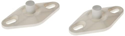 Monoprice Adjustable 10 lb. Capacity Speaker Wall Mount Brackets (Pair), White (Pack of 2) - color: White, size: 1 Count (Pack of 2)