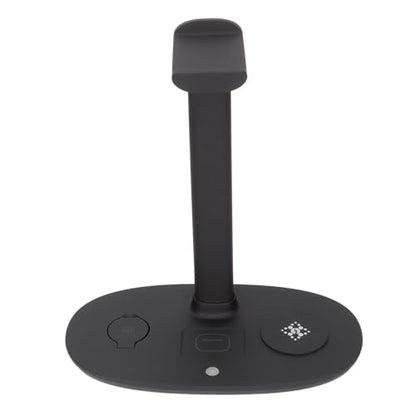 GOWENIC Wireless Charger Headphone Stand, 15W Fast Charge Detachable, Wireless Charger Dock Station for Office Gaming Desk, Headphone Charging Hanger for Gaming Headset Controller