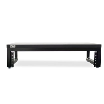 Desktop Rack Stand 2U, Rack for Audio Equipment and Stand for Speaker or Display - color: Black