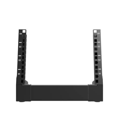 10" Small Desktop Network Rack, 4U Mini Open Frame Server Rack - size: 4U