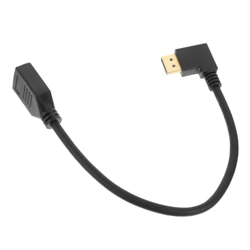 Toyvian Extension Cable Male to Female Hd Right-angle Adapter for Gaming Monitor Easy Installation Stable Transmission and Versatile Use Offices and Studios