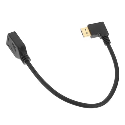 Toyvian Extension Cable Male to Female Hd Right-angle Adapter for Gaming Monitor Easy Installation Stable Transmission and Versatile Use Offices and Studios