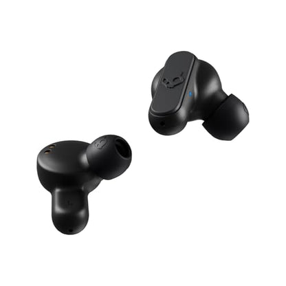 Skullcandy Dime 2 Wireless Earbuds,Bluetooth Headphones,Noise Isolating Fit,Up to 12 Hours Battery,Microphone for iPhone Android,Easy Carry with Integrated Lanyard - True Black,(Pack of 2) - color: True Black, size: One (Pack of 2)