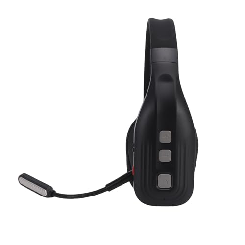 Fabater Bluetooth Headset, 60Hrs Working Time with Noise Canceling, Trucker Wireless Headset with Mic & Mute, Voice Control, Bluetooth Headphones Multipoint for Truck Driver,Office