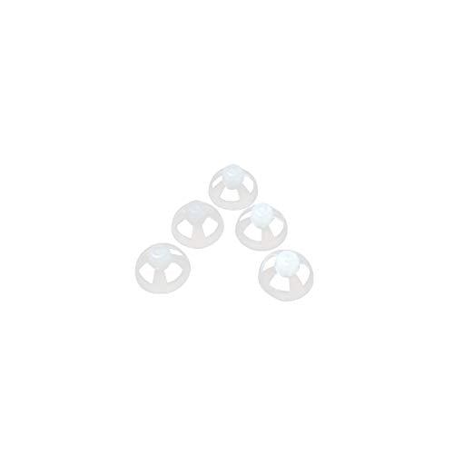 Hearing Aid Ear Piece Open Domes 6mm 5-Pack Comfortable PSAP (Personal Sound Amplifiers Product) Kit Ear Tips Invisible, Perfect for Open Air (Open fit), Except for RIC - style: Open 6mm 5-pack