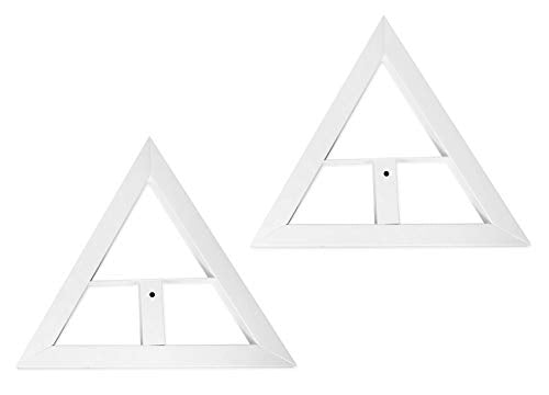 Rockville RVSM1 White Pair Adjustable Height Studio Monitor Speaker Stands | 33"-45" Height Range, 80 lb Capacity, EVA Isolation Pads, Steel Construction, Security Pin Lock