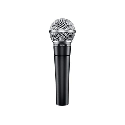Shure SM58-LC Cardioid Dynamic Vocal Microphone Bundle with Boom Stand and XLR Cable