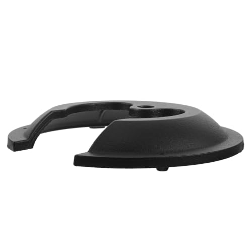 Mic Stand Base: 9.65 Inch Heavy Duty Metal Table Desktop Mic Mount - Cow Horn Shape Microphone Desk/Floor Stand Base for Home Studio Recording - size: 24.50X24.50X3.00CM