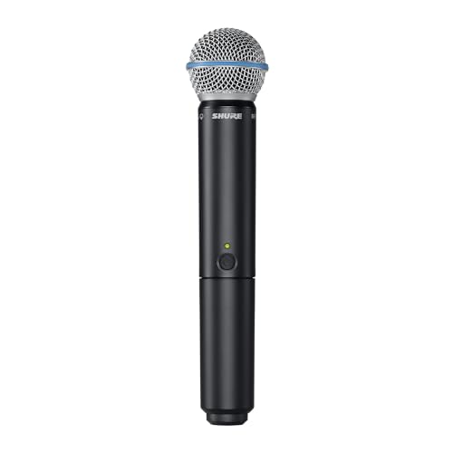 Shure BLX288/B58 Dual-Channel Wireless Audio System J11 Band (596–620 MHz) – BLX88 Receiver, (2) BLX2 Transmitters with Beta 58A Mic, Up to 14 Hr Battery, 300 ft Range | BLX88 Receiver, (2) BLX2 Transmitters with Beta 58A Mic, Up to 14 Hr Battery, 300 ft