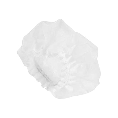 MECCANIXITY Disposable Microphone Cover Mic Windscreen Covers Non-Woven White for Handheld Microphone, Pack of 50