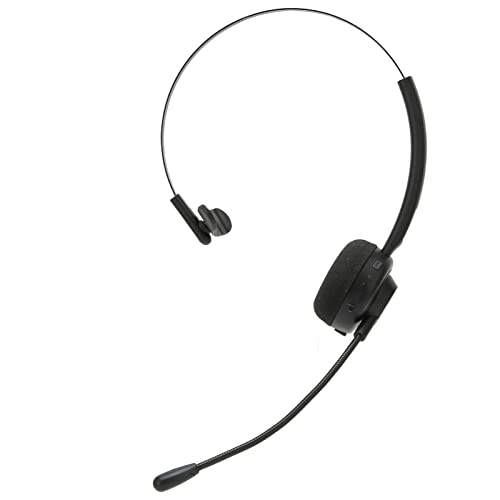VBESTLIFE Office Bluetooth Headset with Mic, Bluetooth Trucker Headset, Noise Cancelling Trucker Bluetooth Headset, Support Noise Reduction, for Call Center,Home,Smartphones,PC