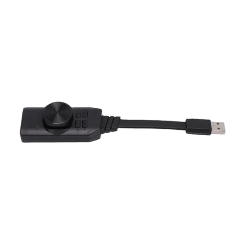 USB Sound Card, 7.1 Surround Sound Adapter, External Stereo Audio Jack Converter, Volume Control, Mic Mute, Plug and Play, for PC, Laptop