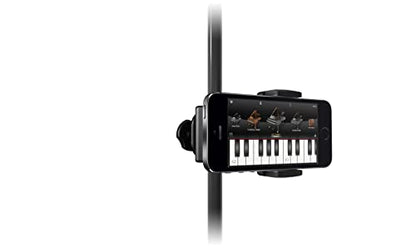 IK Multimedia iKlip Xpand Mini mic Stand Phone Holder, Compatible with iPhone & Android Smartphones 3.5" to 6", with Adjustable 360° Swivel - size: Phone
