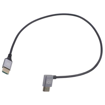 Right Angle Display Cable Male to Male Monitor Connector Flexible Video Wire for Tvs Computers and High-Speed Data Transfer