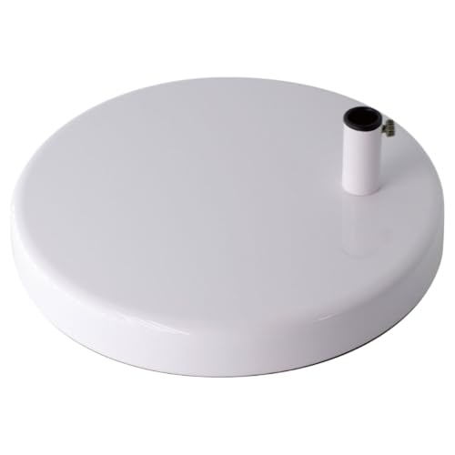 Desk Lamp Base: Round inches Mounting Stand for Desk Lamps,Magnifying Glass with Light,Mic Arm Desk Mount,Swing Arm Desk Lamp,for Home Office,Compatible for lk-1 cl-2 (Silver) - color: Silver