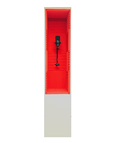 PORTABLE MINI VOCAL BOOTH, Red