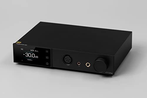 Topping A70 Pro Fully Balanced Headphone Amplifier 17000mW*2 Relay Volume Control Pre Amp with Remote Control(Black) - color: Black