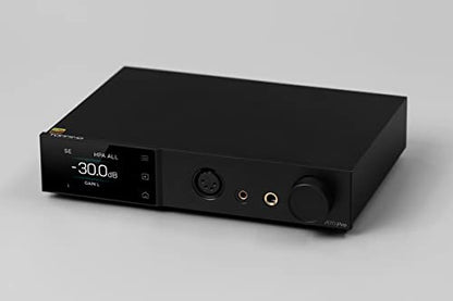 Topping A70 Pro Fully Balanced Headphone Amplifier 17000mW*2 Relay Volume Control Pre Amp with Remote Control(Black) - color: Black