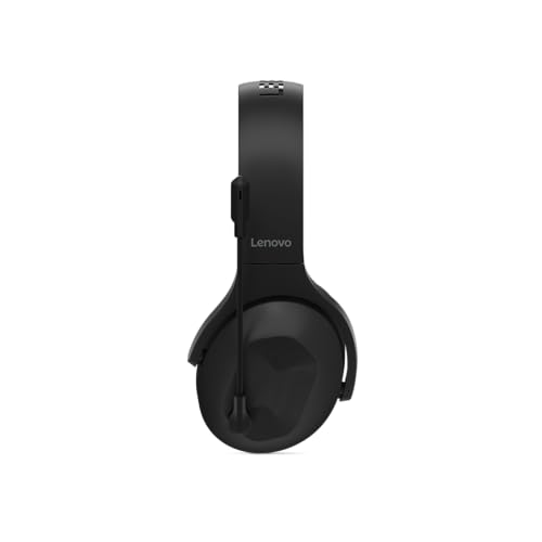 Lenovo Legion H410 Wireless Gaming Headset, Bluetooth or 2.4 GHz USB-A Connection, Lightweight (304 Grams), Adjustable Headband, Flip to Mute Mic, Black - style: H410