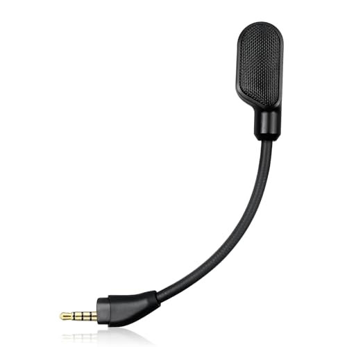 Upgraded Mic Replacement fits for HyperX Cloud III Wired/Wireless Gaming Headphone, Detachable Noise Cancellation Backup Microphone for Crystal Gaming Voice Chat