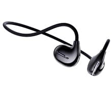 IHAO Air Conduction Wireless Bluetooth Headphones Cool Flash Light-Open-Ear Design Lightweight & Pain-Free Sweatproof Sport Headphones with Mic Earphone Ideal for Running Cycling and Sports-F806 Black - color: F806 Black